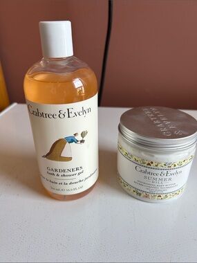 Crabtree & Evelyn Amber Bath & Shower Gel & Summer Hill Body Butter Cream